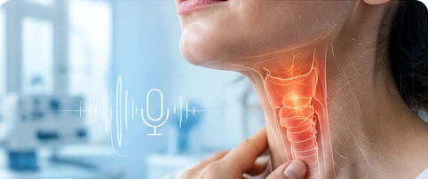 فحص الحنجرة والصوت لدى طبيب الأنف والأذن والحنجرة